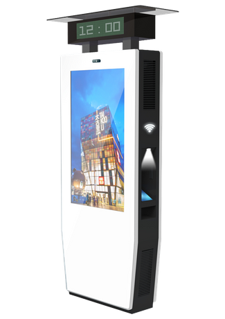 Sinalização digital 4K externa autônoma versátil com display LG