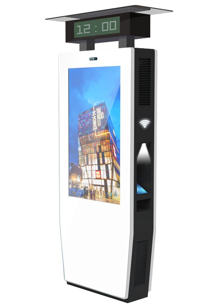 Sinalização digital 4K externa autônoma versátil com display LG